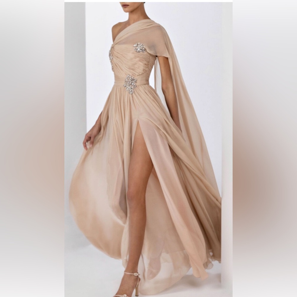 Zuhair Murad haute couture collection silk dress worn once